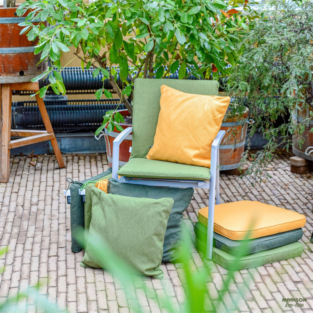 Madison Sierkussen 30x50 cm paspel Green canvas eco+ Madison Sierkussen 30x50 cm paspel Green canvas eco+