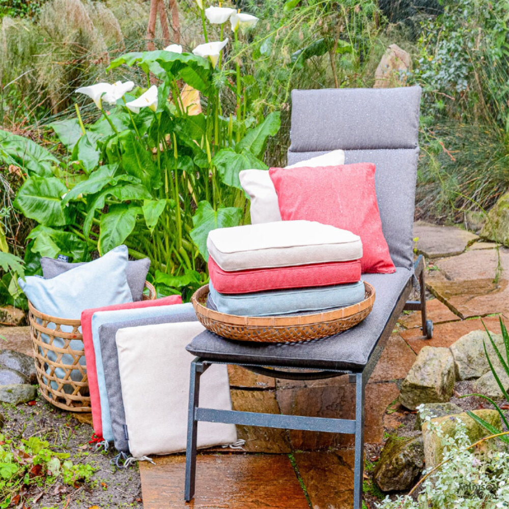 Madison Sierkussen 50x50 cm paspel Beige canvas eco+ Madison Sierkussen 50x50 cm paspel Beige canvas eco+