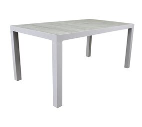 AVH-Collectie Showroommodel Fresno dining tuintafel 160x90xH74 cm wit AVH-Collectie Showroommodel Fresno dining tuintafel 160x90xH74 cm wit