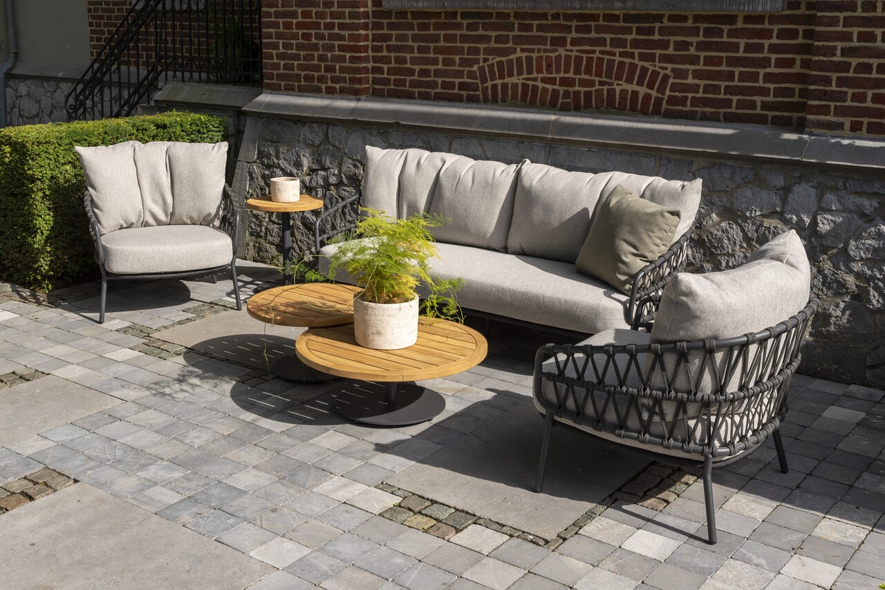 4 Seasons Outdoor Calpi lounge balkonset 3 delig rope 4 Seasons Outdoor 4 Seasons Outdoor Calpi lounge balkonset 3 delig rope 4 Seasons Outdoor