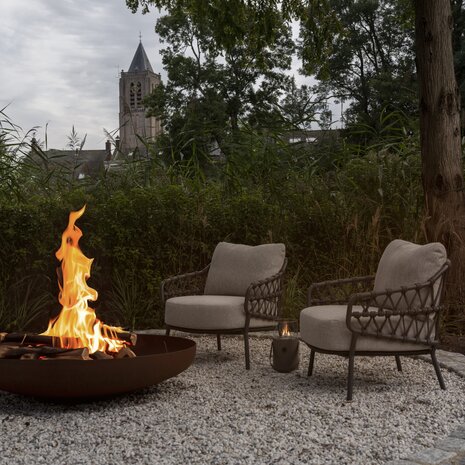 4 Seasons Outdoor Saba Calpi low dining tuinset 7 delig 160 cm rond 4 Seasons Outdoor 4 Seasons Outdoor Saba Calpi low dining tuinset 7 delig 160 cm rond 4 Seasons Outdoor