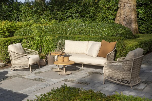 4 Seasons Outdoor Puccini stoel bank loungeset 4 delig rope latte 4 Seasons Outdoor 4 Seasons Outdoor Puccini stoel bank loungeset 4 delig rope latte 4 Seasons Outdoor