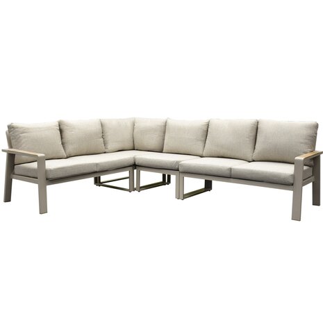 AVH-Collectie Lola hoek loungeset 4-delig aluminium latte zand AVH-Collectie Lola hoek loungeset 4-delig aluminium latte zand