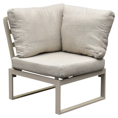 AVH-Collectie Lola hoek loungeset 3-delig aluminium latte zand AVH-Collectie Lola hoek loungeset 3-delig aluminium latte zand