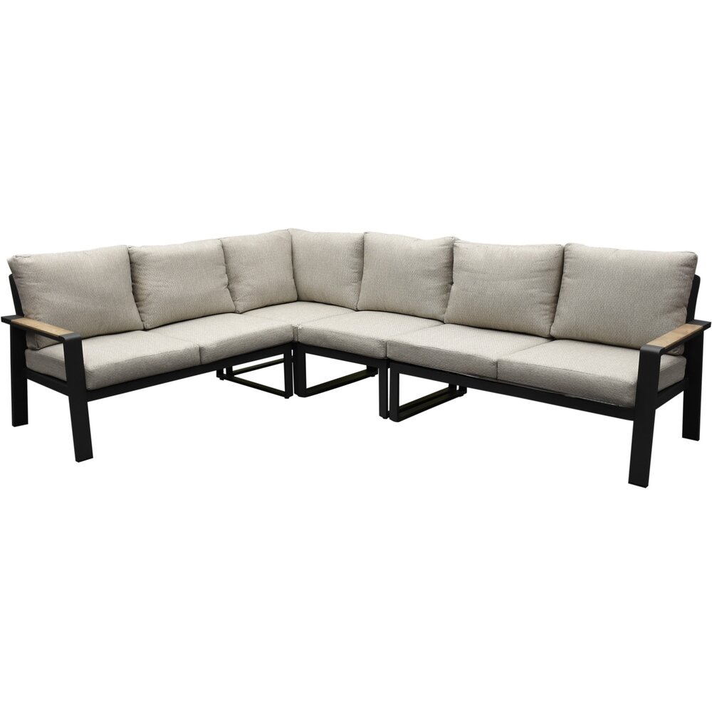 AVH-Collectie Lola hoek loungeset 4-delig aluminium antraciet AVH-Collectie Lola hoek loungeset 4-delig aluminium antraciet