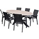 AVH-Collectie Malaga Salvador dining tuinset ovaal stapelbaar 220x115xH75 cm 7 delig polywood AVH-Collectie Malaga Salvador dining tuinset ovaal stapelbaar 220x115xH75 cm 7 delig polywood