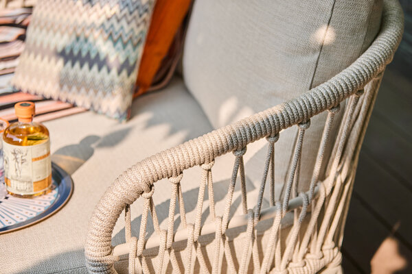 SUNS Suns Tosca lounge 3 zits tuinbank camel sand rope SUNS Suns Tosca lounge 3 zits tuinbank camel sand rope