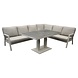AVH-Collectie Barolo hoek dining loungeset 8 delig aluminium verstelbare tafel latte zand AVH-Collectie Barolo hoek dining loungeset 8 delig aluminium verstelbare tafel latte zand