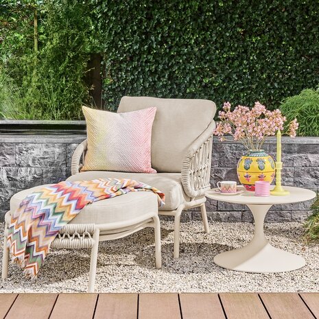 SUNS Suns Tosca stoel bank loungeset 3 delig camel sand rope SUNS Suns Tosca stoel bank loungeset 3 delig camel sand rope