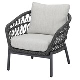 AVH-Collectie Arezzo low dining loungestoel antraciet rope AVH-Collectie Arezzo low dining loungestoel antraciet rope