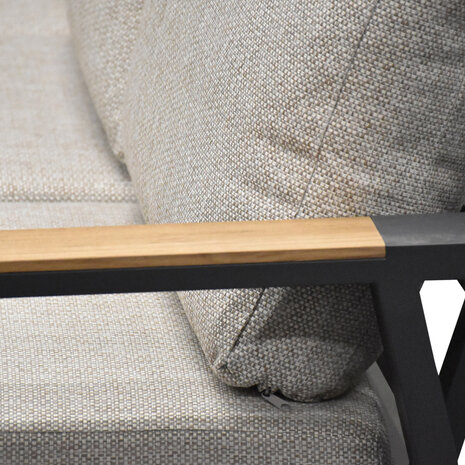 AVH-Collectie Lola stoel bank dining loungeset 4 delig antraciet aluminium AVH-Collectie Lola stoel bank dining loungeset 4 delig antraciet aluminium