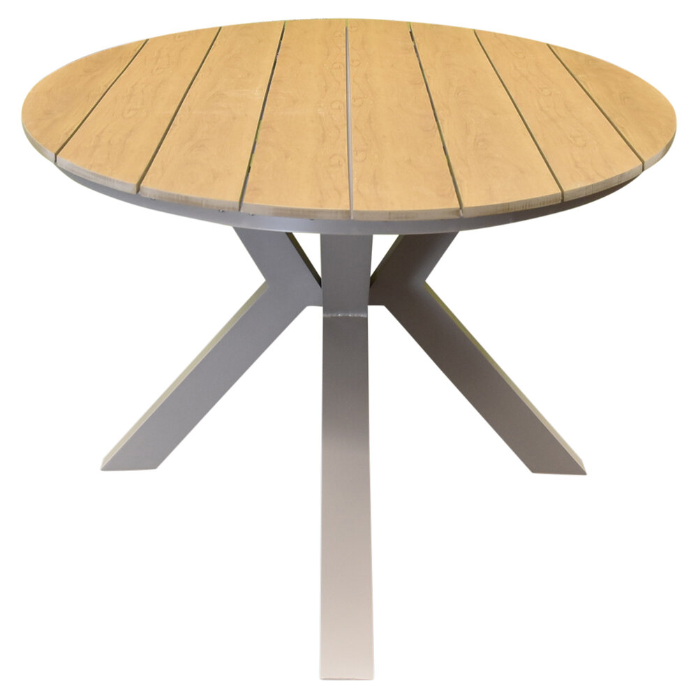 AVH-Collectie Saigon Salvador dining tuinset ovaal 220x115xH75 cm 7 delig polywood zand AVH-Collectie Saigon Salvador dining tuinset ovaal 220x115xH75 cm 7 delig polywood zand