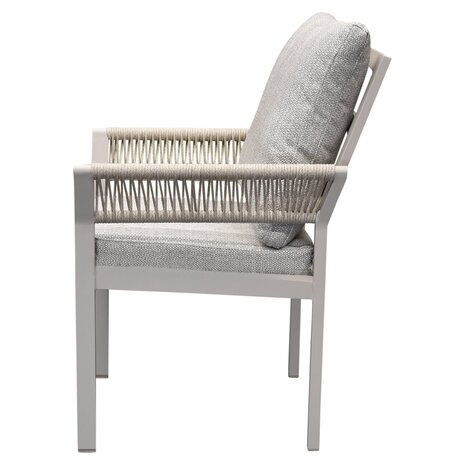 AVH-Collectie Saigon Salvador dining tuinset ovaal 220x115xH75 cm 7 delig polywood zand AVH-Collectie Saigon Salvador dining tuinset ovaal 220x115xH75 cm 7 delig polywood zand