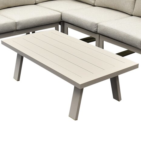 AVH-Collectie Saigon stoel bank loungeset 4 delig latte zand aluminium AVH-Collectie Saigon stoel bank loungeset 4 delig latte zand aluminium