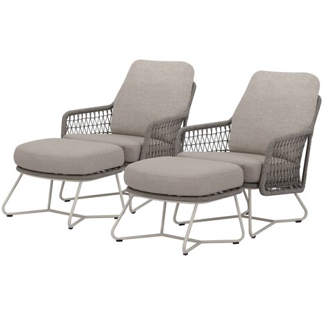 AVH-Collectie Trapani lounge balkonset 4 delig naturel zand rope AVH-Collectie Trapani lounge balkonset 4 delig naturel zand rope