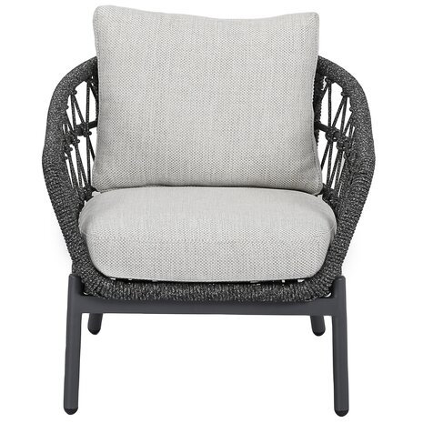 AVH-Collectie Arezzo low dining loungestoel antraciet rope AVH-Collectie Arezzo low dining loungestoel antraciet rope