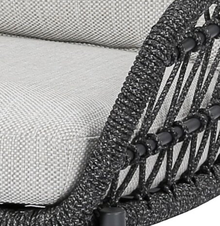 AVH-Collectie Arezzo low dining loungestoel antraciet rope AVH-Collectie Arezzo low dining loungestoel antraciet rope