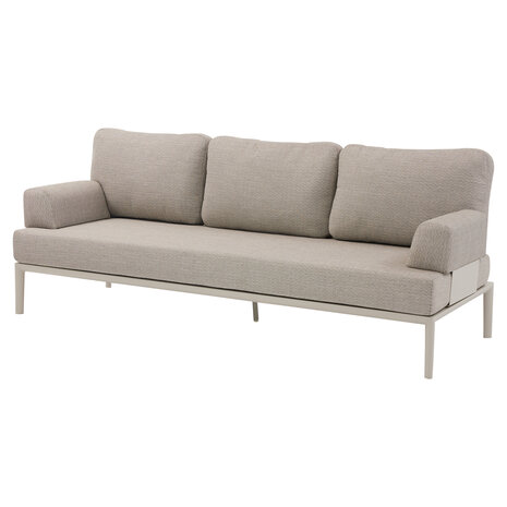 AVH-Collectie Hong Kong 3-zits loungebank aluminium latte zand AVH-Collectie Hong Kong 3-zits loungebank aluminium latte zand