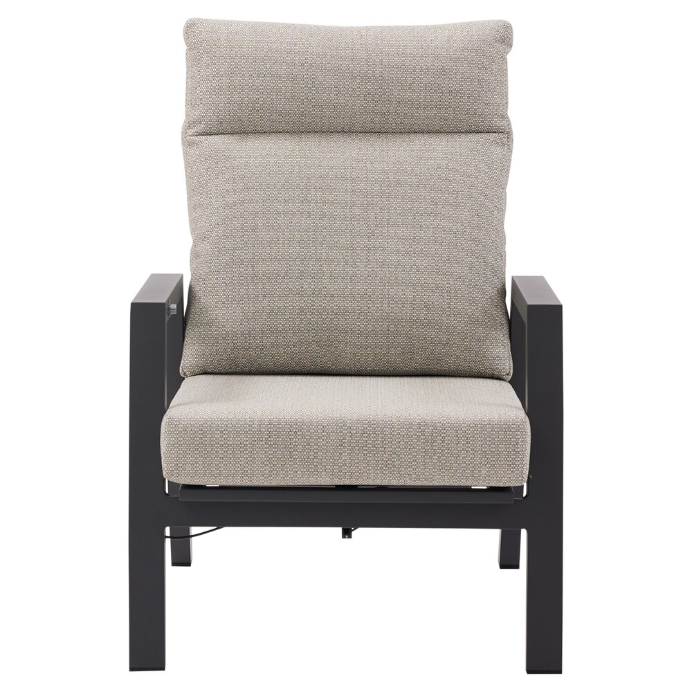 AVH-Collectie Barolo lounge tuinstoel verstelbaar aluminium antraciet AVH-Collectie Barolo lounge tuinstoel verstelbaar aluminium antraciet