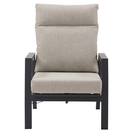 AVH-Collectie Barolo lounge tuinstoel verstelbaar aluminium antraciet AVH-Collectie Barolo lounge tuinstoel verstelbaar aluminium antraciet