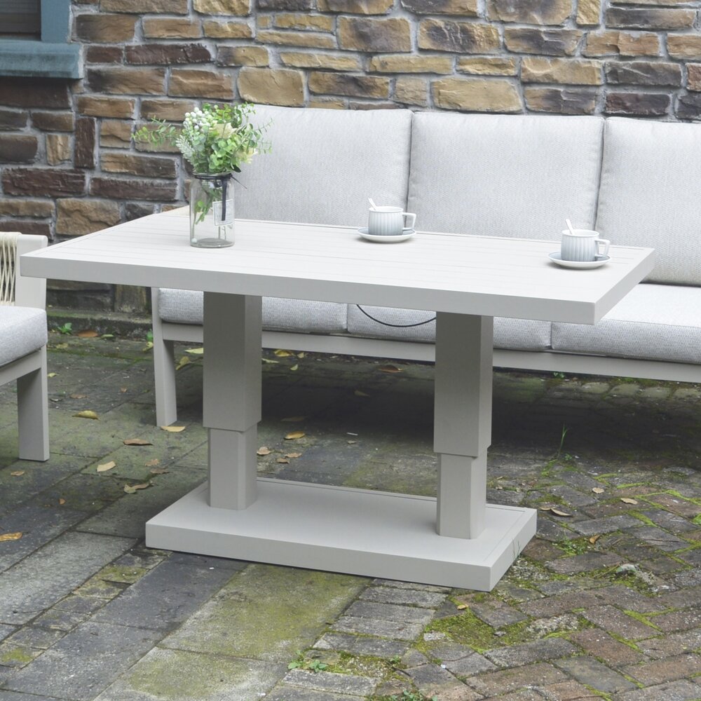 AVH-Collectie Saigon lounge dining set 5 delig verstelbare tafel latte zand AVH-Collectie Saigon lounge dining set 5 delig verstelbare tafel latte zand