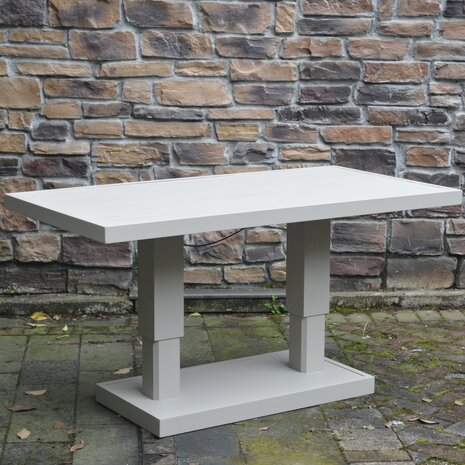 AVH-Collectie Saigon dining tuintafel aluminium latte in hoogte verstelbaar 136x72xH51/78 cm AVH-Collectie Saigon dining tuintafel aluminium latte in hoogte verstelbaar 136x72xH51/78 cm