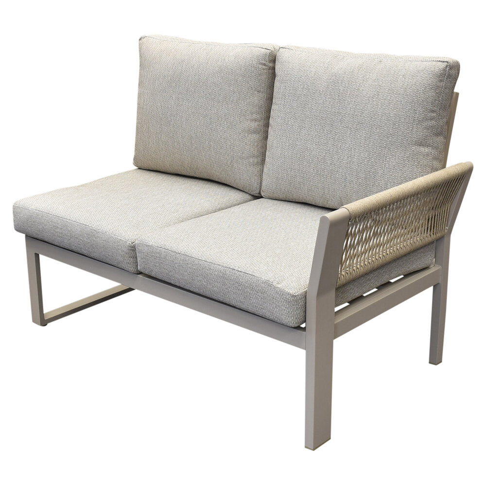 AVH-Collectie Saigon hoek loungeset 4 delig latte zand aluminium AVH-Collectie Saigon hoek loungeset 4 delig latte zand aluminium