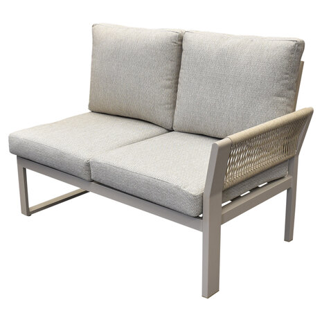 AVH-Collectie Saigon hoek loungeset 4 delig latte zand aluminium AVH-Collectie Saigon hoek loungeset 4 delig latte zand aluminium