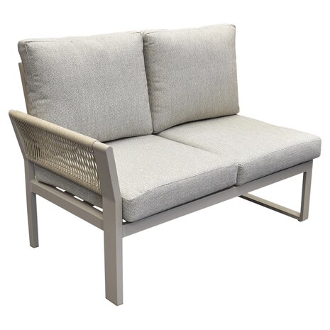 AVH-Collectie Saigon hoek loungeset 4 delig latte zand aluminium AVH-Collectie Saigon hoek loungeset 4 delig latte zand aluminium