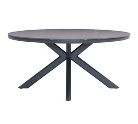 AVH-Collectie Cubanita dining tuintafel 158xH74 cm rond aluminium keramiek antraciet AVH-Collectie Cubanita dining tuintafel 158xH74 cm rond aluminium keramiek antraciet