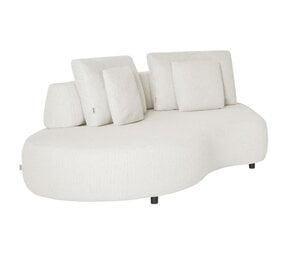 SUNS Blocchi 2-zits bank moon rechts wit grijs boucle SUNS