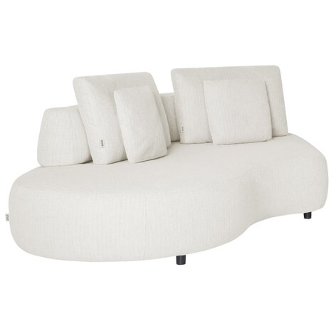 SUNS Blocchi 2-zits bank moon rechts wit grijs boucle SUNS