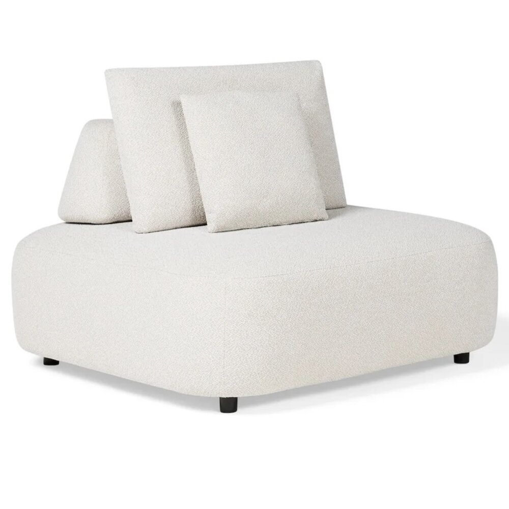 SUNS Blocchi single seater wit grijs boucle SUNS