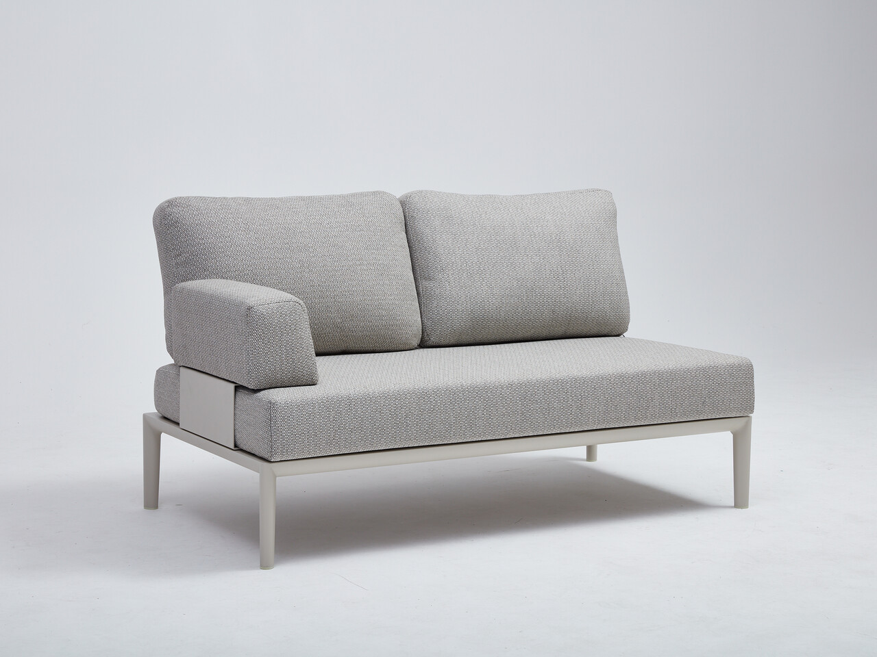 AVH-Collectie Hong Kong hoek loungeset 3 delig aluminium latte zand AVH-Collectie Hong Kong hoek loungeset 3 delig aluminium latte zand