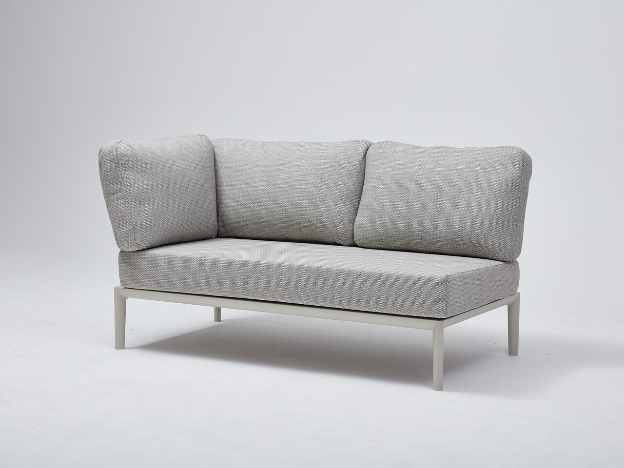 AVH-Collectie Hong Kong hoek loungeset 3 delig aluminium latte zand AVH-Collectie Hong Kong hoek loungeset 3 delig aluminium latte zand