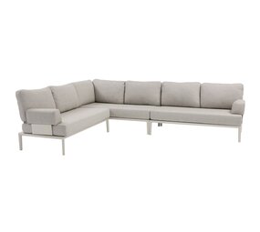 AVH-Collectie Hong Kong hoek loungeset 3 delig aluminium latte zand AVH-Collectie Hong Kong hoek loungeset 3 delig aluminium latte zand