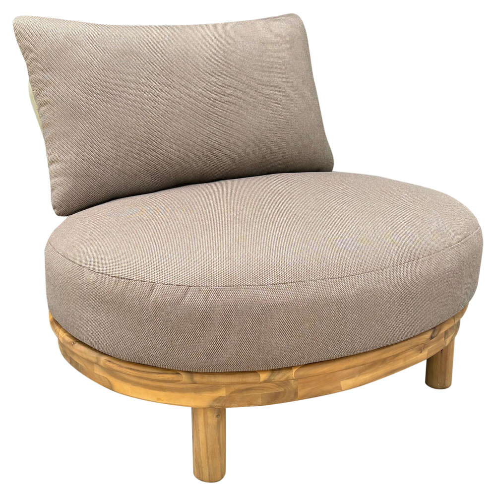 AVH-Collectie Eleganza organische lounge tuinstoel hardhout AVH-Collectie Eleganza organische lounge tuinstoel hardhout