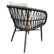 AVH-Collectie Arezzo dining tuinstoel antraciet rope AVH-Collectie Arezzo dining tuinstoel antraciet rope
