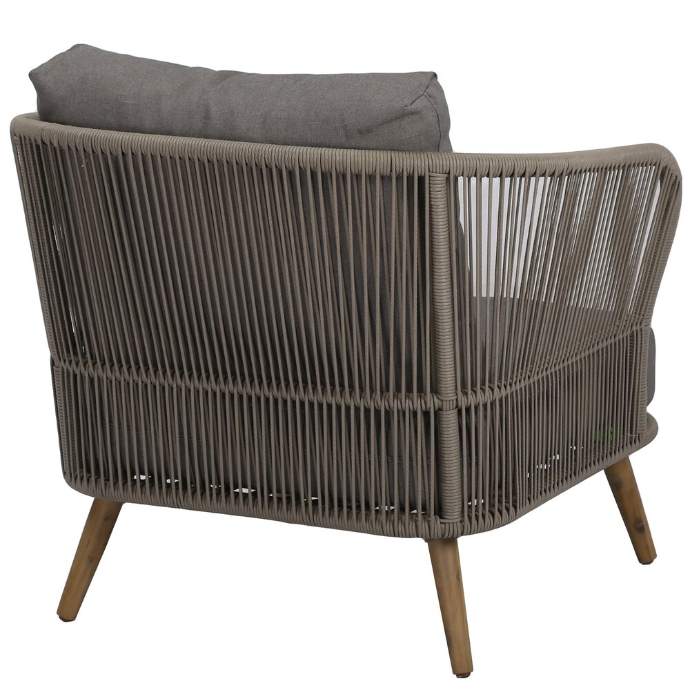 AVH-Collectie Volterra lounge balkonset 5-delig licht bruin wicker AVH-Collectie Volterra lounge balkonset 5-delig licht bruin wicker