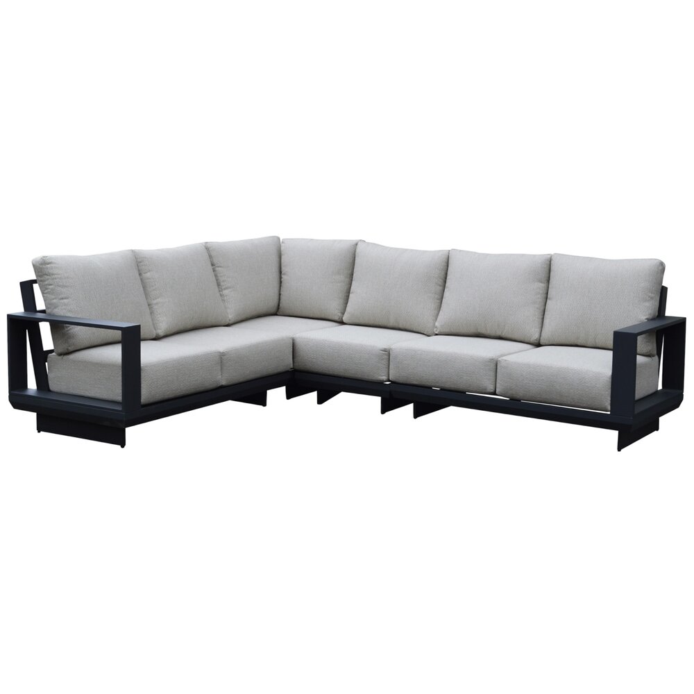 AVH-Collectie Avellino hoek loungeset 6 delig antraciet aluminium soft grey AVH-Collectie Avellino hoek loungeset 6 delig antraciet aluminium soft grey