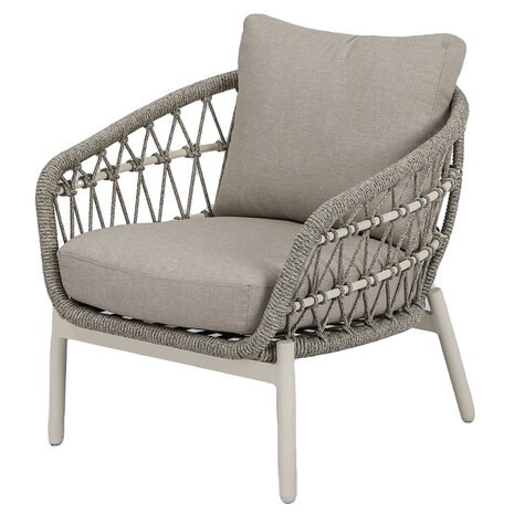 AVH-Collectie Arezzo low lounge dining tuinstoel natural sand AVH-Collectie Arezzo low lounge dining tuinstoel natural sand