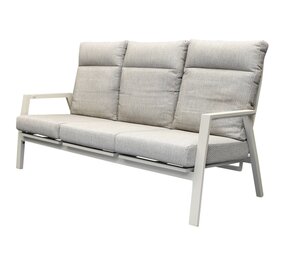 AVH-Collectie Barolo 3-zitsbank verstelbaar aluminium latte