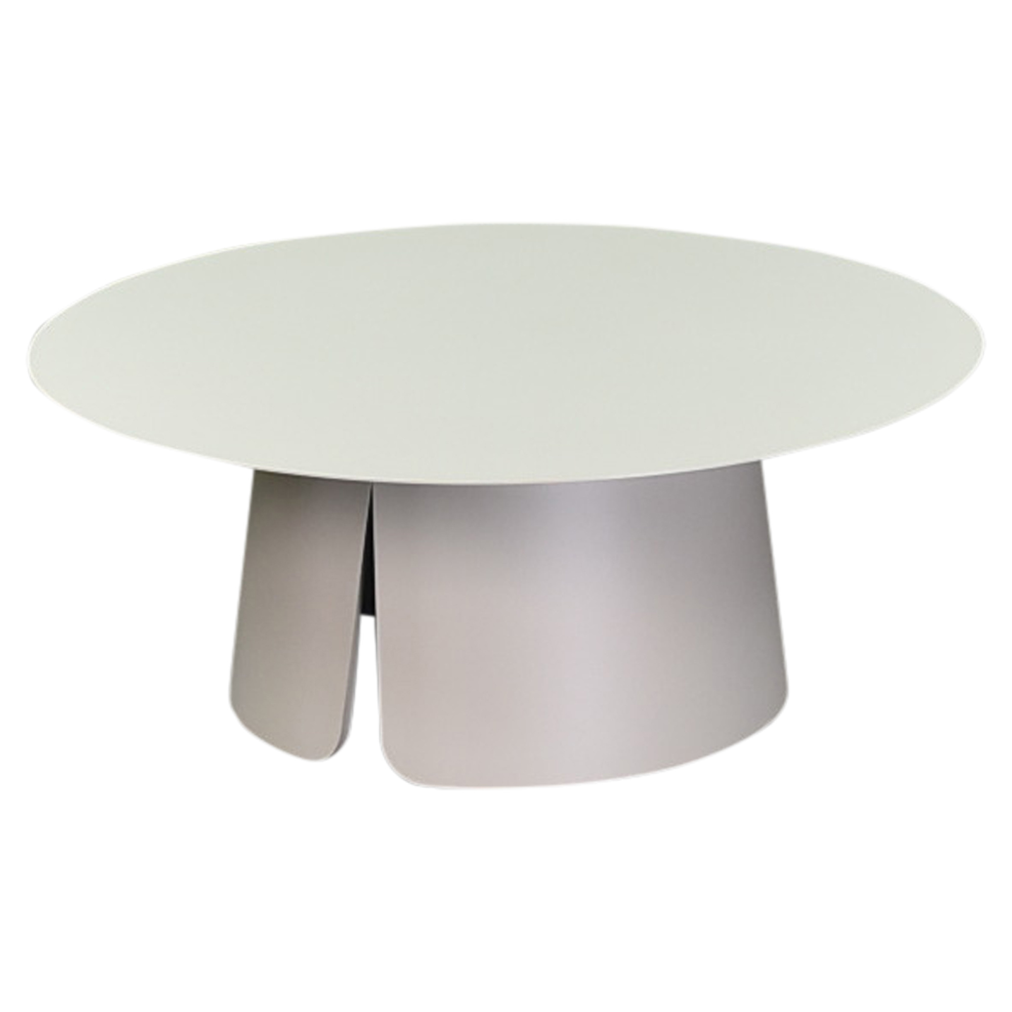 AVH-Collectie Barolo bijzettafel 70cm rond H36cm aluminium latte