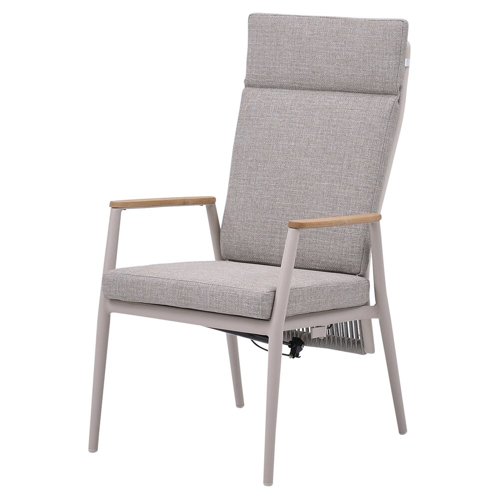 AVH-Collectie Rosetta dining tuinstoel verstelbaar aluminium latte zand AVH-Collectie Rosetta dining tuinstoel verstelbaar aluminium latte zand