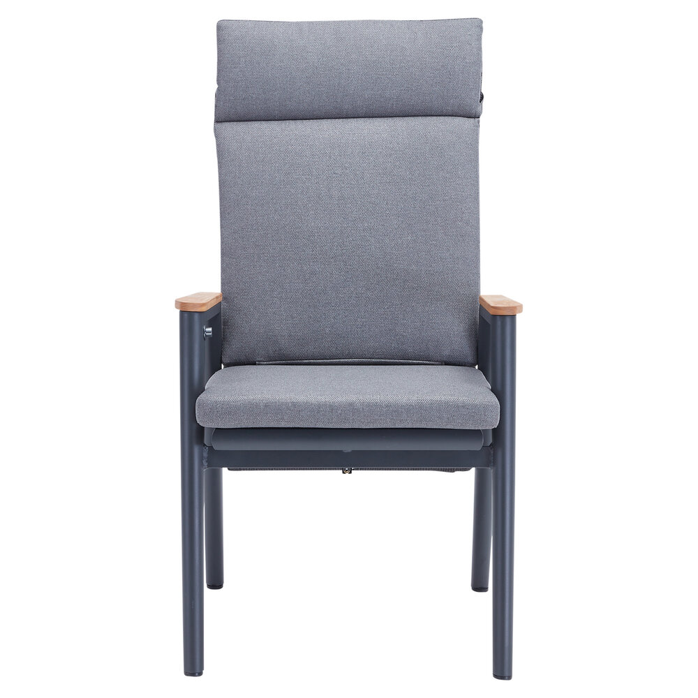 AVH-Collectie Estella dining tuinstoel verstelbaar rope aluminium antraciet AVH-Collectie Estella dining tuinstoel verstelbaar rope aluminium antraciet