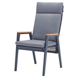 AVH-Collectie Estella dining tuinstoel verstelbaar rope aluminium antraciet AVH-Collectie Estella dining tuinstoel verstelbaar rope aluminium antraciet