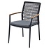 Salta dining tuinstoel rope aluminium antraciet stapelbaar Salta dining tuinstoel rope aluminium antraciet stapelbaar