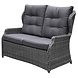 Ibiza premium 2-zits loungebank antraciet wicker Ibiza premium 2-zits loungebank antraciet wicker
