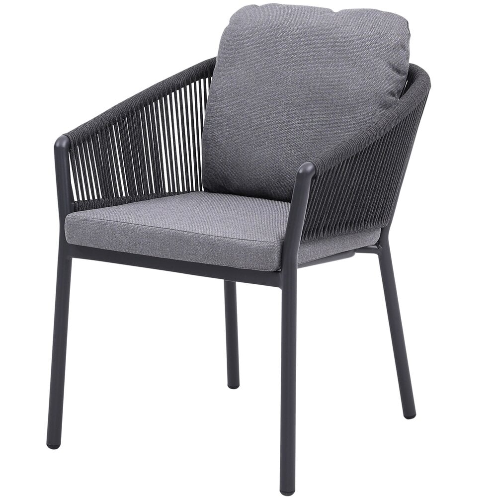 AVH-Collectie Joshua dining tuinstoel rope aluminium antraciet AVH-Collectie Joshua dining tuinstoel rope aluminium antraciet