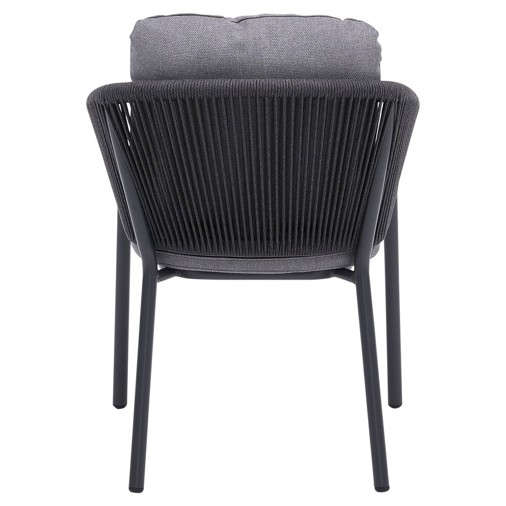 AVH-Collectie Joshua dining tuinstoel rope aluminium antraciet AVH-Collectie Joshua dining tuinstoel rope aluminium antraciet